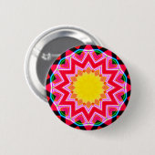 Badge Rond 5 Cm Mandala fractal - 01 (Devant & derrière)