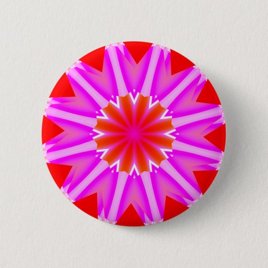 Badge Rond 5 Cm Mandala fractal - 04 (Devant)