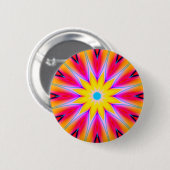 Badge Rond 5 Cm Mandala fractal - 09 (Devant & derrière)