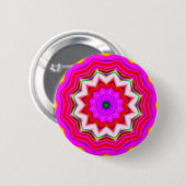 Badge Rond 5 Cm Mandala fractal - 17 (Devant & derrière)