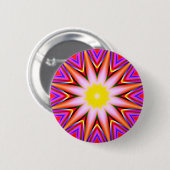 Badge Rond 5 Cm Mandala fractal - 18 (Devant & derrière)
