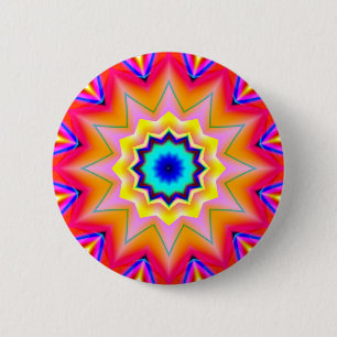 Badge Rond 5 Cm Mandala fractal - 19