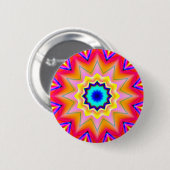 Badge Rond 5 Cm Mandala fractal - 19 (Devant & derrière)