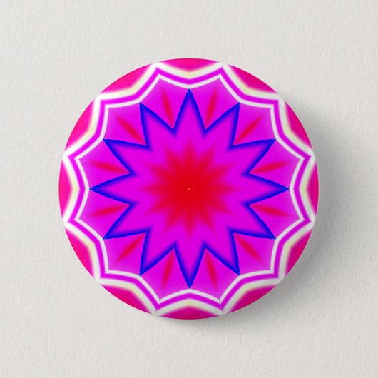 Badge Rond 5 Cm Mandala fractal - 21 (Devant)