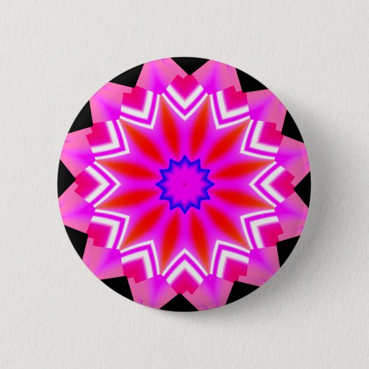 Badge Rond 5 Cm Mandala fractal - 22 (Devant)