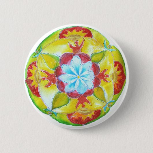 Badge Rond 5 Cm Mandala Standard, 5,7 cm (2,25 po) Insigne rond (Devant)