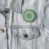 Badge Rond 5 Cm Mandala Succulent (En situation)