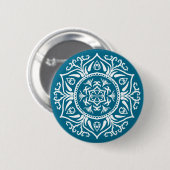 Badge Rond 5 Cm Mandala Tidepool (Devant & derrière)