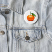 Badge Rond 5 Cm Mandarine (En situation)