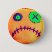 Badge Rond 5 Cm Mandarine de vaudou (Devant)