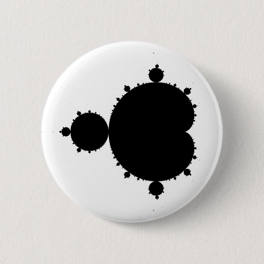 Badge Rond 5 Cm Mandelbrot a placé 01 - fractale (Devant)