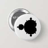 Badge Rond 5 Cm Mandelbrot a placé 01 - fractale (Devant & derrière)