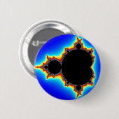 Badge Rond 5 Cm Mandelbrot original a placé 03 - fractale (Devant & derrière)