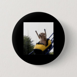 Badge Rond 5 Cm Manège de chien labrador Mème drôle