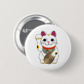 Badge Rond 5 Cm Maneki Neko (Devant & derrière)