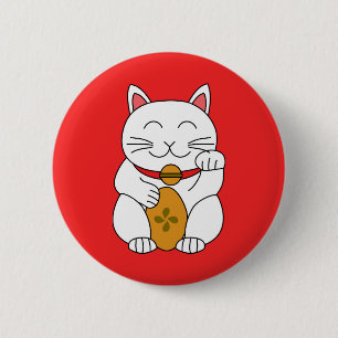 Badge Rond 5 Cm Maneki Neko
