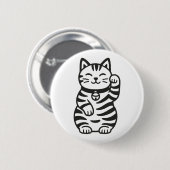 Badge Rond 5 Cm Maneki Neko (Devant & derrière)