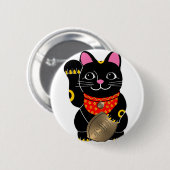 Badge Rond 5 Cm Maneki Neko (Devant & derrière)
