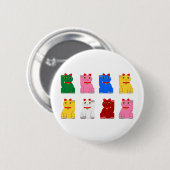 Badge Rond 5 Cm maneki neko (Devant & derrière)