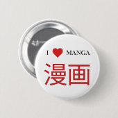 Badge Rond 5 Cm Manga (Devant & derrière)