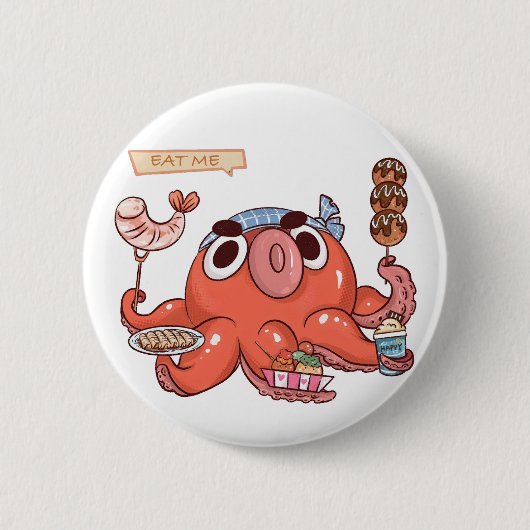 Badge Rond 5 Cm Mange-moi (Devant)