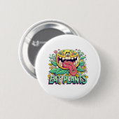 Badge Rond 5 Cm Manger des plantes (Devant & derrière)