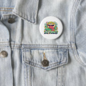 Badge Rond 5 Cm Manger des plantes (En situation)