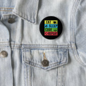 Badge Rond 5 Cm Manger Dormir Code Répéter Drôle Programmation Ret (En situation)