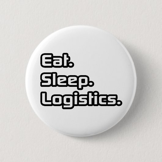 Badge Rond 5 Cm Manger. Dormir. Logistique. (Devant)