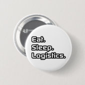 Badge Rond 5 Cm Manger. Dormir. Logistique. (Devant & derrière)
