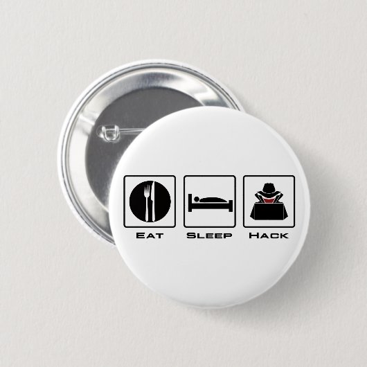 Badge Rond 5 Cm Manger le hack du sommeil (Devant & derrière)