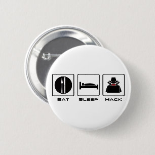 Badge Rond 5 Cm Manger le hack du sommeil