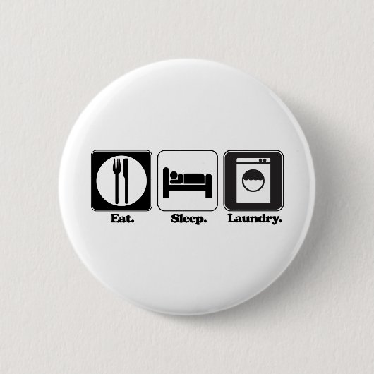 Badge Rond 5 Cm manger le linge de lit (Devant)