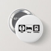 Badge Rond 5 Cm manger le linge de lit (Devant & derrière)