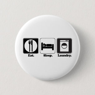 Badge Rond 5 Cm manger le linge de lit
