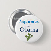 Badge Rond 5 Cm Mangeurs d'Arugula pour le bouton d'Obama (Devant & derrière)