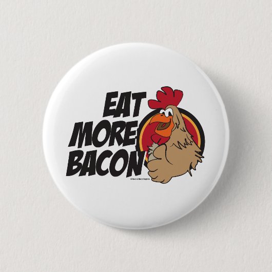 Badge Rond 5 Cm Mangez de plus de lard (Devant)