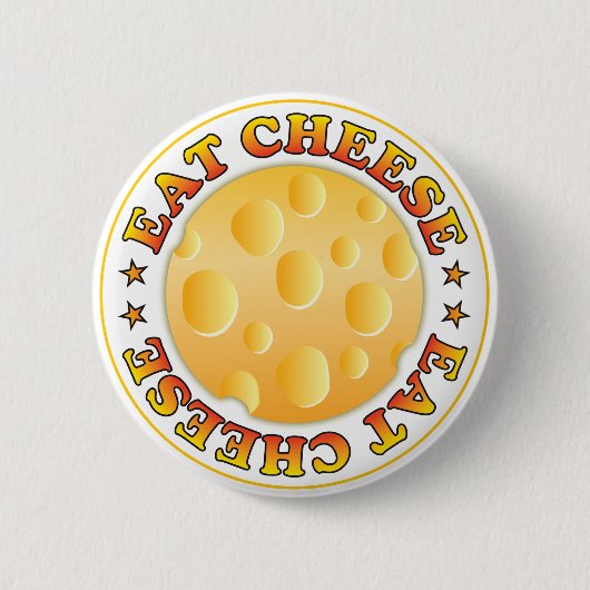 Badge Rond 5 Cm Mangez du fromage (Devant)