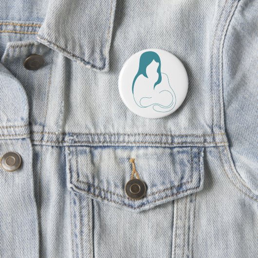 Badge Rond 5 Cm Mangez l'appui local allaitant des mamans de soins (En situation)