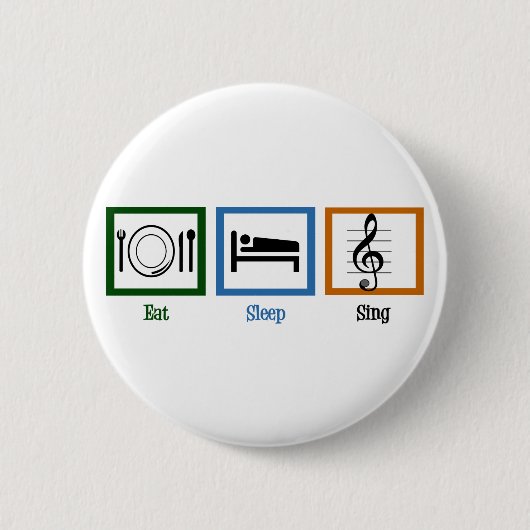 Badge Rond 5 Cm Mangez le sommeil (Devant)