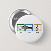 Badge Rond 5 Cm Mangez le sommeil (Devant & derrière)