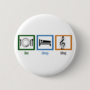Badge Rond 5 Cm Mangez le sommeil
