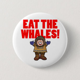 Badge Rond 5 Cm Mangez les baleines