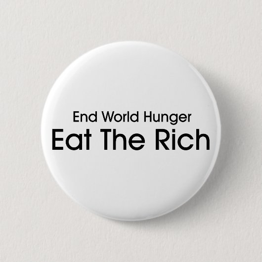 Badge Rond 5 Cm Mangez les riches (Devant)