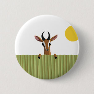 Badge Rond 5 Cm Mangue le coup d'oeil de gazelle