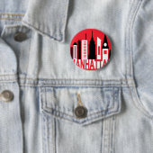 Badge Rond 5 Cm Manhattan (En situation)