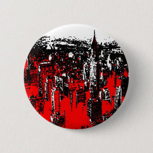 Badge Rond 5 Cm Manhattan New York
