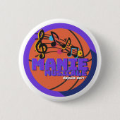 Badge Rond 5 Cm Manie Musicale Button (Devant)