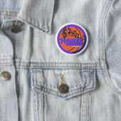 Badge Rond 5 Cm Manie Musicale Button (En situation)