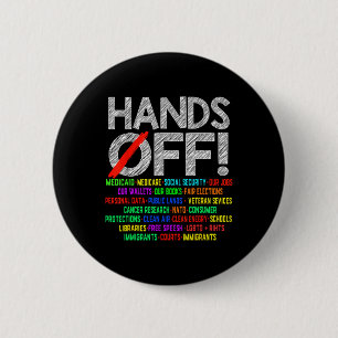 Badge Rond 5 Cm Manifestation De Sécurité Sociale Et Medicare Pro